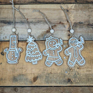 Elevated Gingerbread Ornaments